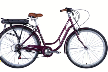 Велосипед з електроприводом 28" ST Dorozhnik eRETRO Vbr FR рама-19" 36B 13А*г 500Вт малиновий 2026 ELB-D-28-112 фото
