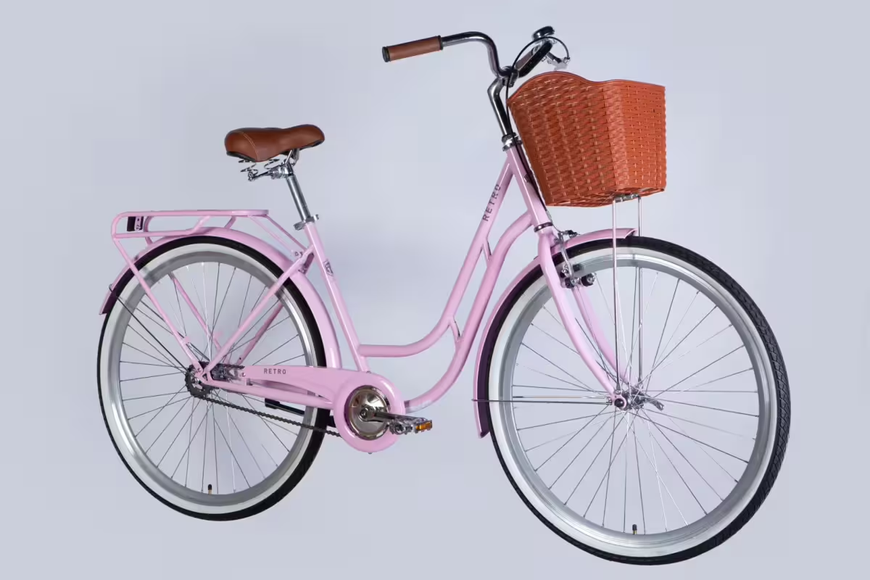 Велосипед ST 28" Dorozhnik RETRO Velosteel рама-19" світло-рожевий 2025 OPS-D-28-430 фото
