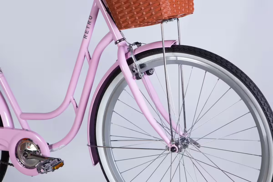 Велосипед ST 28" Dorozhnik RETRO Velosteel рама-19" світло-рожевий 2025 OPS-D-28-430 фото