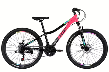 Велосипед ST 26" SPACE AURORA DD FR рама-13" рожево-чорний 2026 OPS-SP-26-094 фото