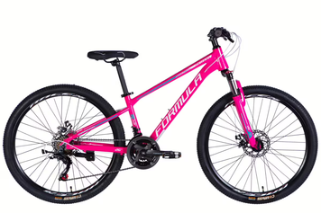 Велосипед AL 26" Formula MOTION DD FR рама-13" рожевий з білим 2026 OPS-FR-26-810 фото