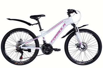Велосипед AL 24" Formula BLACKWOOD DD FR рама-12,5" біло-рожевий 2026 OPS-FR-24-444 фото