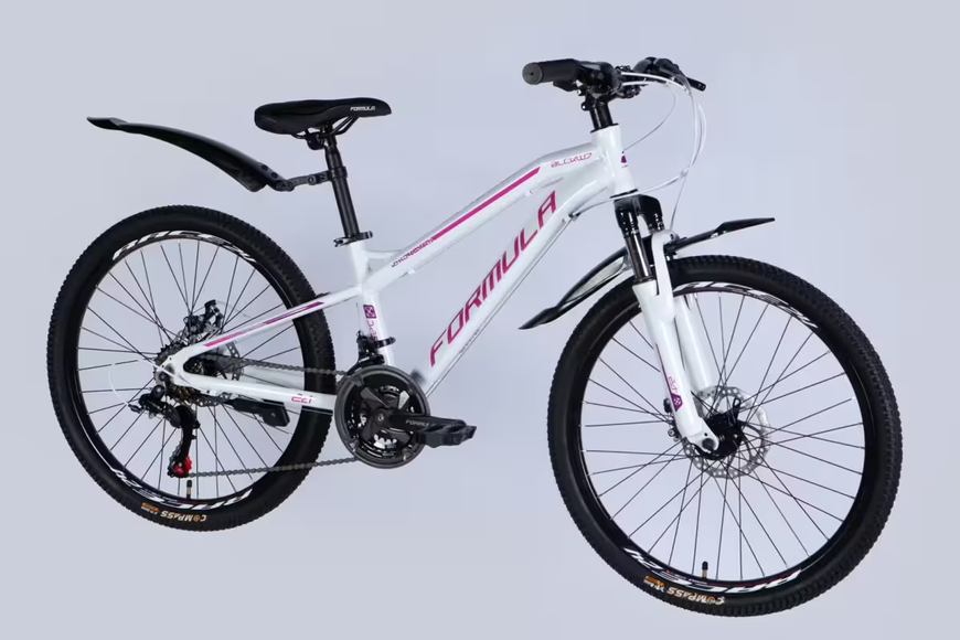 Велосипед AL 24" Formula BLACKWOOD DD FR рама-12,5" біло-рожевий 2026 OPS-FR-24-444 фото