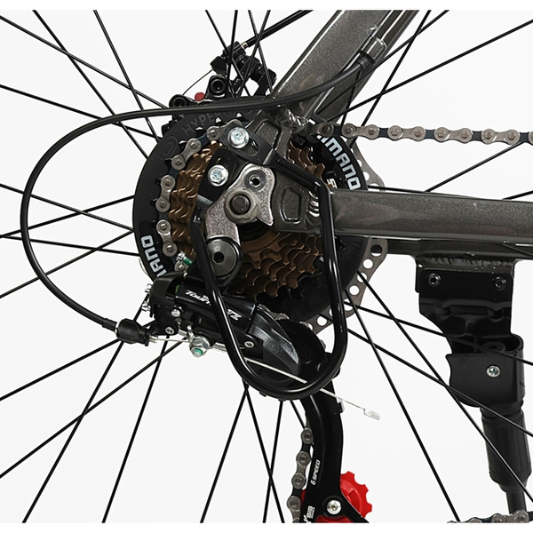 Велосипед 29 AL Corso &laquo;DARK-X&raquo; DX-29827 алюміній 21", (к-т SHIMANO) графітовий 074-201 фото
