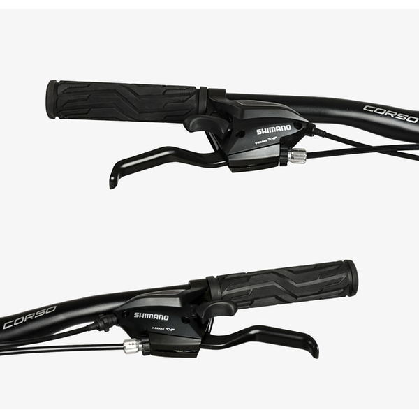 Велосипед 29 AL Corso &laquo;DARK-X&raquo; DX-29827 алюміній 21", (к-т SHIMANO) графітовий 074-201 фото