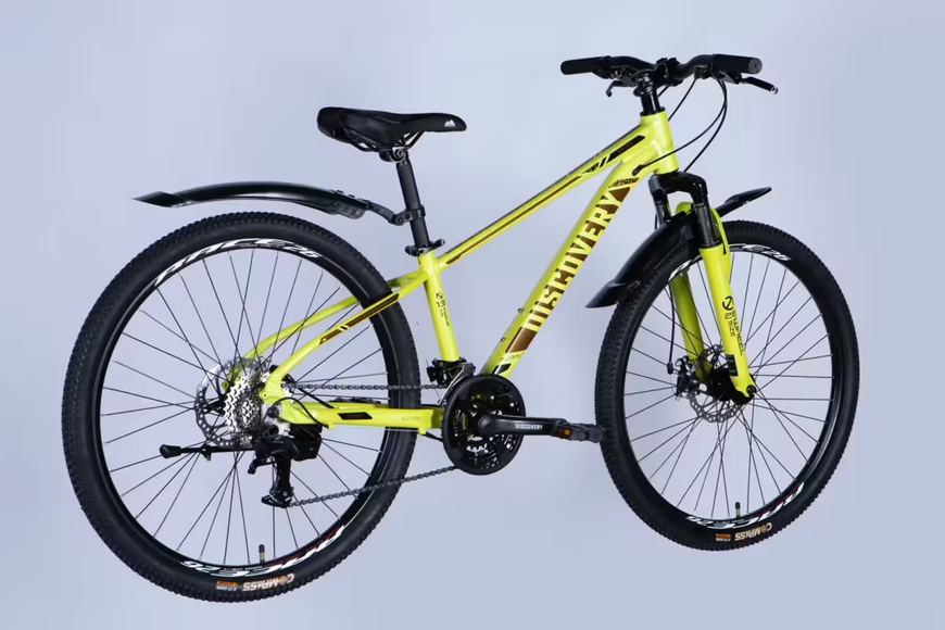 Велосипед AL 26" Discovery BASTION DD CS рама-13" жовтий 2025 OPS-DIS-26-618 фото