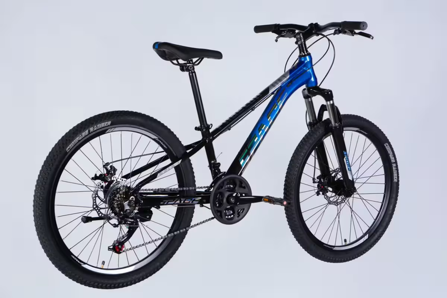Велосипед AL 24" SPACE PHAETON DD FR рама-11" чорно-синій 2026 OPS-SP-24-071 фото