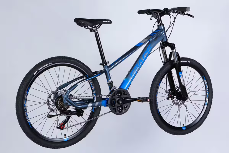 Велосипед AL 24" SPACE MERCURY DD FR рама-11" сіро-синій 2026 OPS-SP-24-067 фото