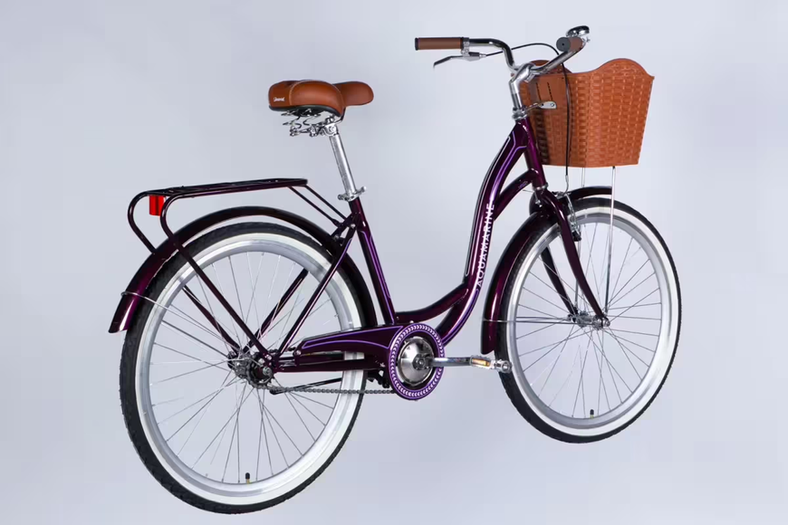 Велосипед ST 26" Dorozhnik AQUAMARINE BH рама-17" темно-фіолетовий 2026  OPS-D-26-352 фото