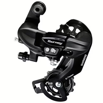Перемикач задн. 7 індекс max-34T під болт SHIMANO TY-300 чорний середня лапка DERB-046-1 фото